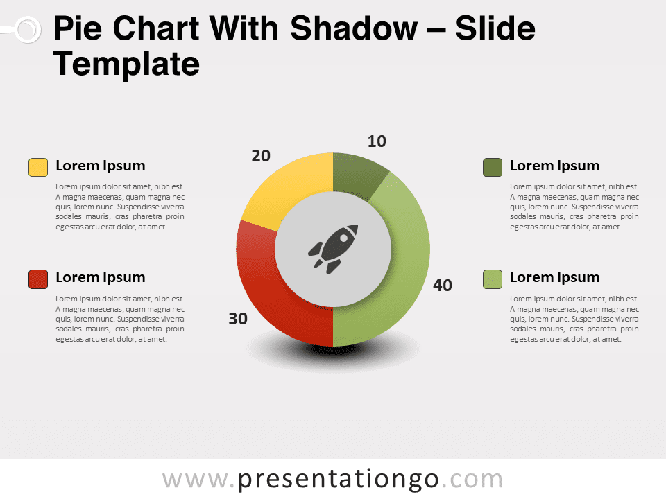 Preview of the featured Semicircle Chart Template Slide for PowerPoint presentations.