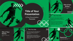 Preview of the Olympic KarSoccerte Template for PowerPoint and Google Slides with 6 slides, featuring the cover slide.