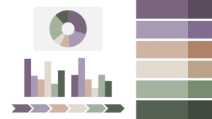 A widescreen preview of the Pastel Nature color palette, showcasing its elegant, nature-inspired shades for PowerPoint presentations.