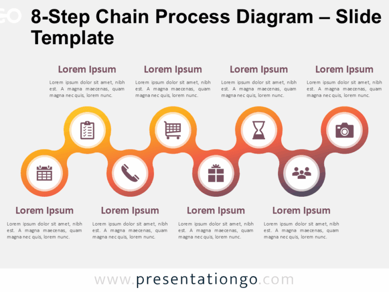 8 Step Chain Process Diagram for - 8 Step Chain Process Diagram Powerpoint 768x576 