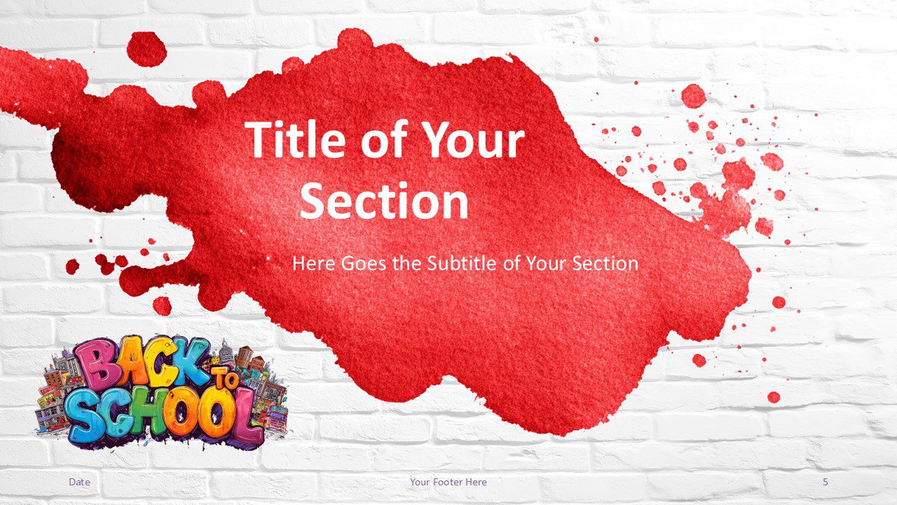 Back to School Splash Template PowerPoint Google Slides Back to School Splash Template PowerPoint Google Slides