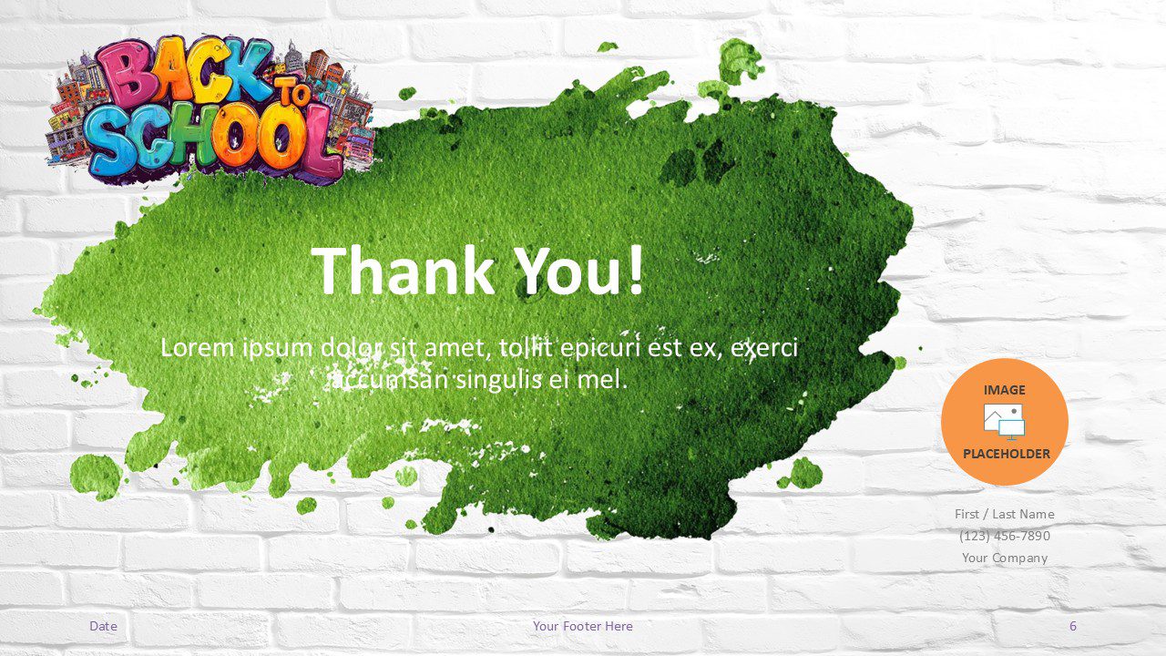 Back to School Splash Template PowerPoint Google Slides Back to School Splash Template PowerPoint Google Slides