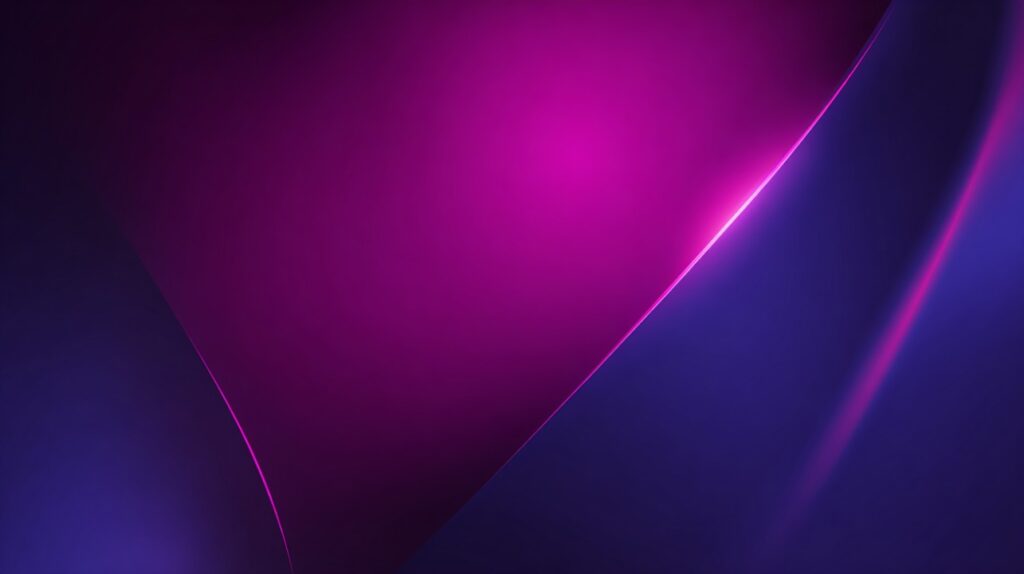 Elegant abstract background with smooth flowing gradients in purple, dark blue, and pink, creating a modern artistic visual.