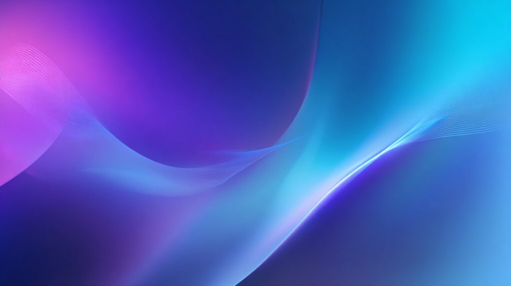 Elegant purple and blue background with smooth gradient waves, ideal for professional and corporate digital designs.
