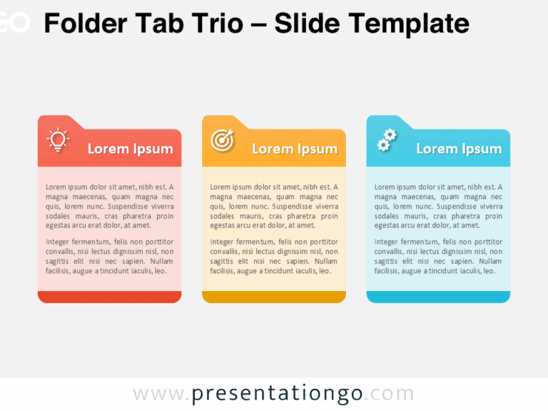 Folder Tab Trio for PowerPoint - Folder Tab Trio Powerpoint 768x576
