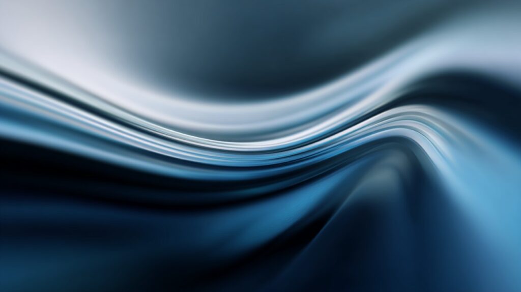 Abstract smooth blurry blue background with modern flowing waves for LinkedIn or business use.