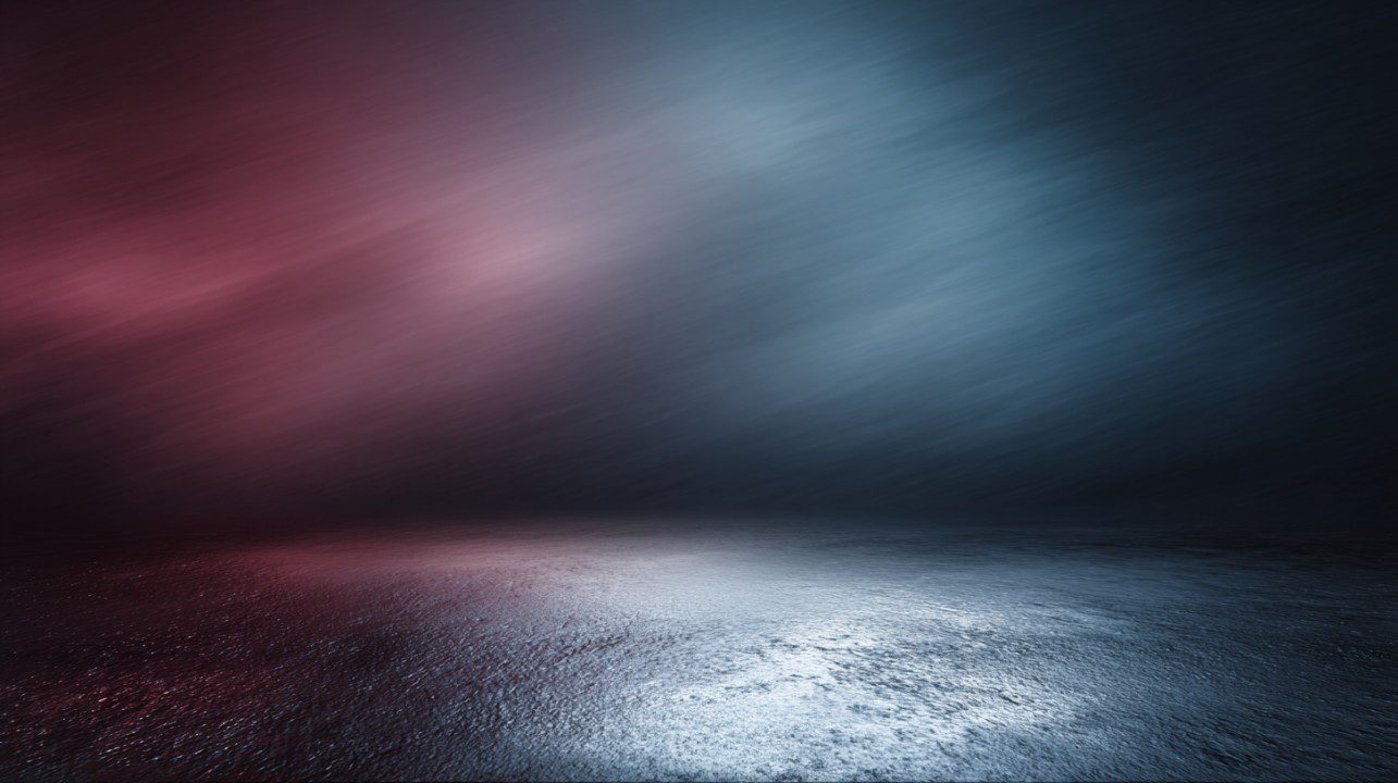 Moody atmospheric background with subtle brushed metal texture in blue and red tones, ideal for creative and tech designs.