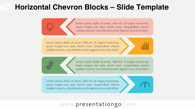 Chevron Blocks Horizontal Chevron Blocks for PowerPoint and Google Slides