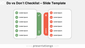 Three-column rounded tab cards infographic for PowerPoint and Google Slides