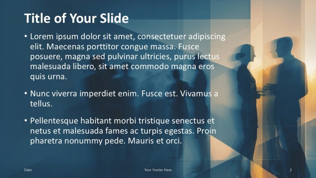 Executive Motion Content Slide PowerPoint Google Slides Executive Motion title and content template for PowerPoint and Google Slides with left-aligned text and professional layout.