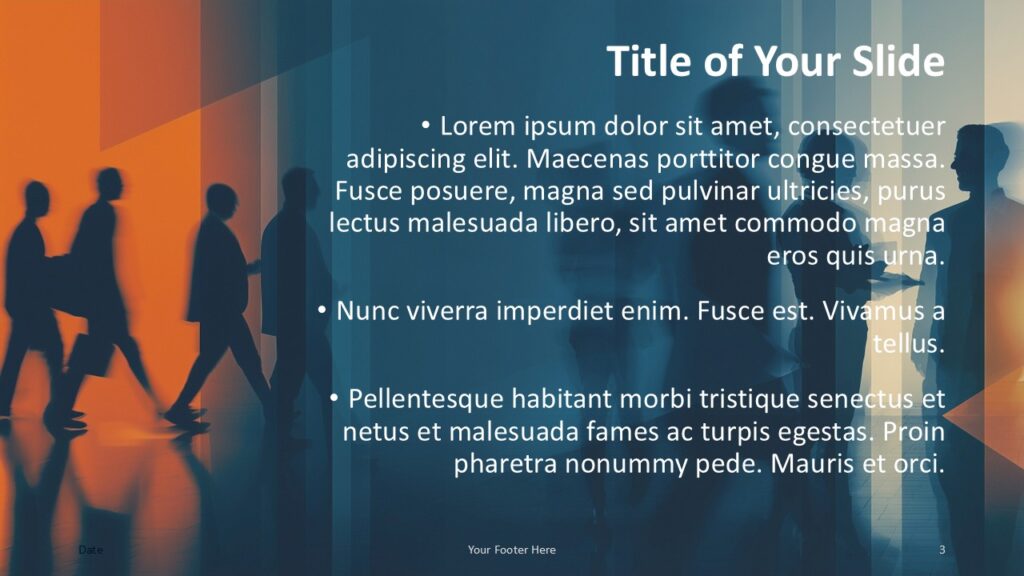Executive Motion Layout PowerPoint Google Slides Executive Motion presentation template for PowerPoint and Google Slides with right-aligned content and corporate styling.