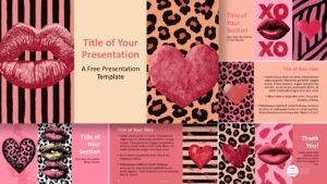 Pop Art Love template for PowerPoint and Google Slides showcasing romantic pop art design and fully editable slide layouts.