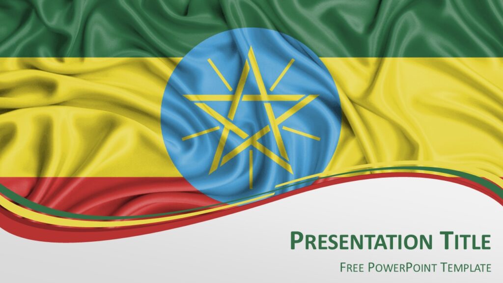 Ethiopia Flag PowerPoint Template - PresentationGO