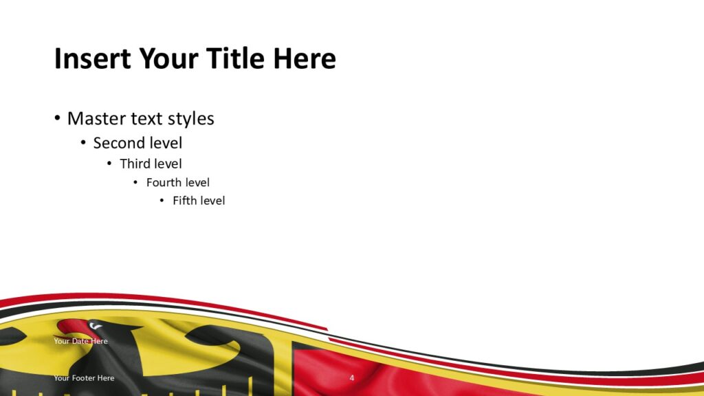 Germany Flag Eagle Slide Template for PowerPoint Germany Flag Eagle Slide Template for PowerPoint