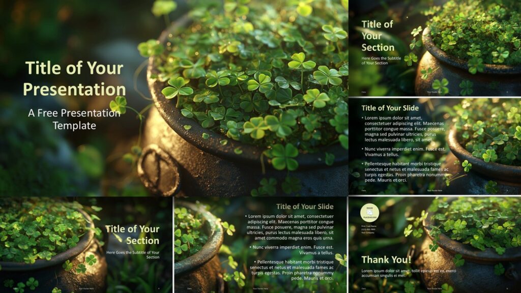 Lucky Clover Template for PowerPoint and Google Slides