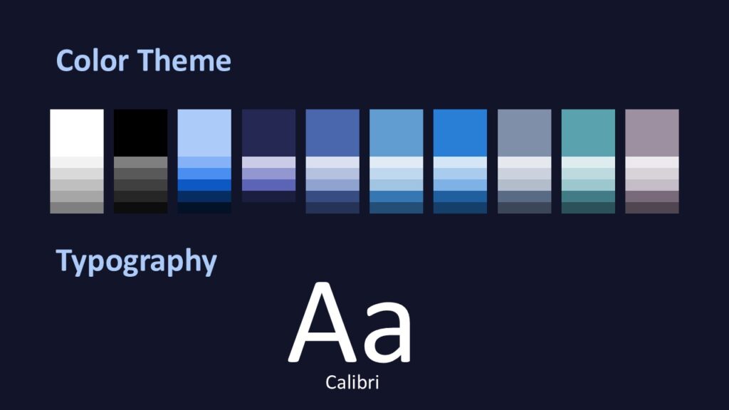 Oil Price Trends Colors and Fonts PowerPoint Google Slides Color palette and typography slide from Oil Price Trends presentation template for PowerPoint and Google Slides showing theme colors and fonts.
