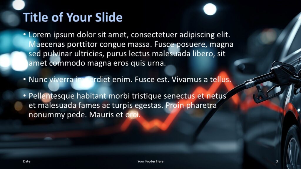 Oil Price Trends Alternate Content Slide PowerPoint Google Slides Alternative content layout from Oil Price Trends presentation template for PowerPoint and Google Slides highlighting oil market data and insights.