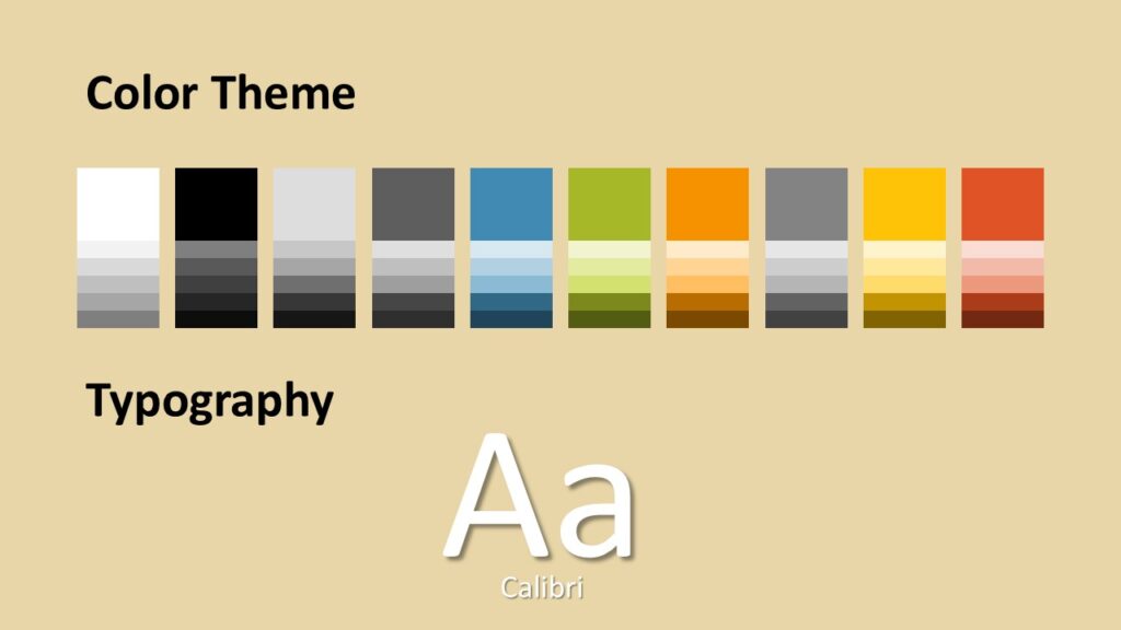 Easter Meadow Colors Fonts PowerPoint Google Slides Easter Meadow color palette and typography slide for PowerPoint and Google Slides showing pastel scheme and clean font selection template