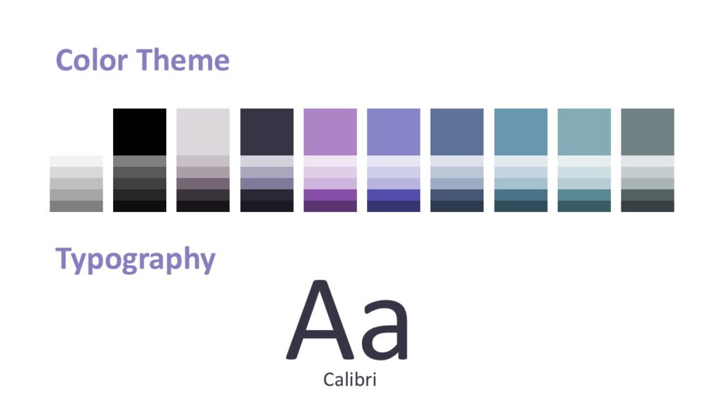 Spring Eggs Colors Fonts PowerPoint Google Slides Spring Eggs PowerPoint and Google Slides template color palette and typography slide showing pastel scheme and clean font selection