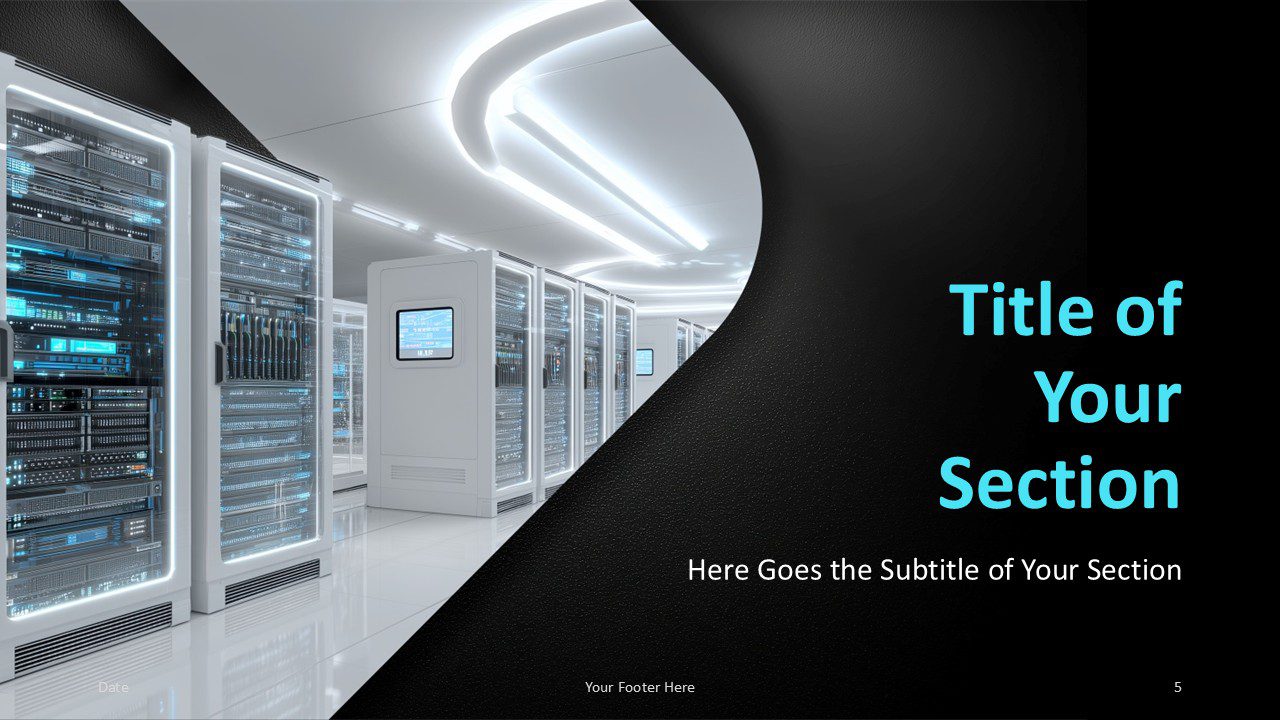 Data Center Tech PowerPoint & Google Slides Template