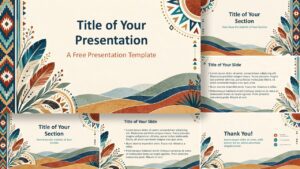Native American Heritage template for PowerPoint and Google Slides showing all six coordinated cultural presentation layouts.